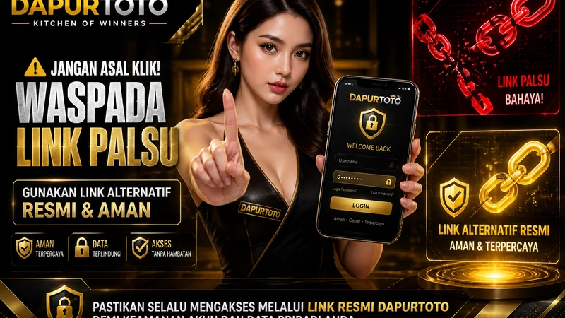 Cek tautan cadangan DAPURTOTO sebelum mengetik password